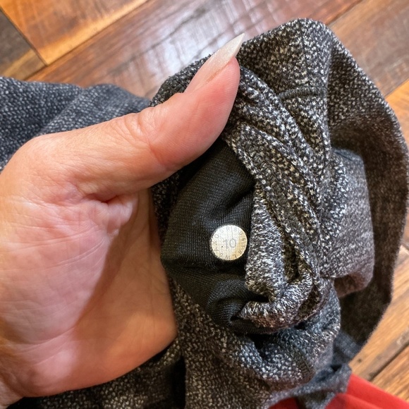 Lululemon Wunder Under High-Rise Herringbone Heather Gray Leggings  Size 10 - Picture 8 of 8